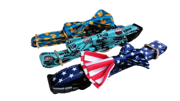 Premium Dog Collar and Bow Tie Set – Custom Printed, Ideal for Branding