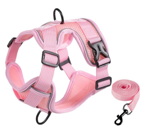Reflective Sandwich Mesh Dog Harness – Foldable & Breathable | B2B Wholesale